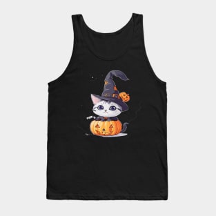 Pumpkin Cat Tank Top